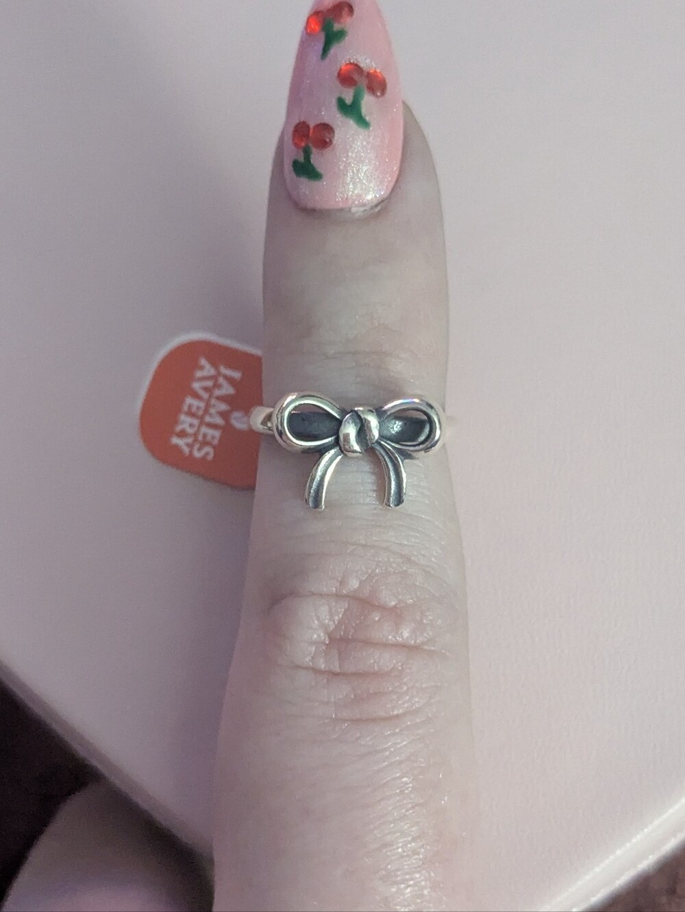 James Avery Sterling Silver Delicate Bow Ring Size 4.5